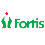 Fortis logo featuring a green geometric figure beside the word Fortis in green.
